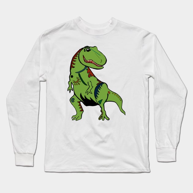 Tommy T-Rex Long Sleeve T-Shirt by JellyFish92